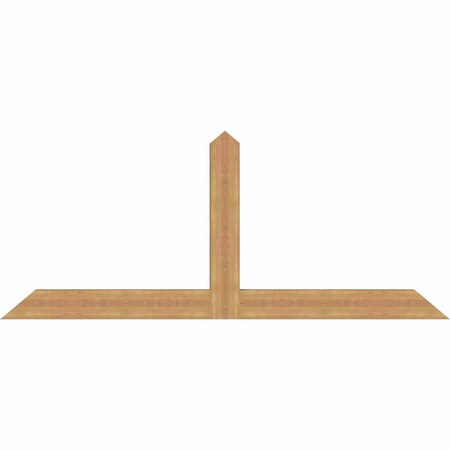 Ekena Millwork Portland Timber Gable Bracket, Western Red Cedar, 84"W x 35"H x 3 1/2"D x 5 1/2"F, 10/12 Pitch GBW084X35X0406POR00SWR